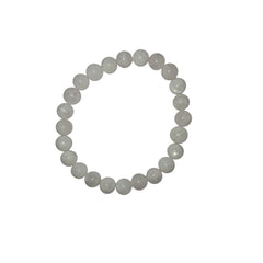 Moonstone bracelet on white background for inner peace and positivity