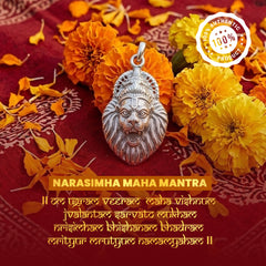 Silver Narasimha Pendant – Protection, Courage & Divine Energy
