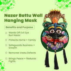 Kirtimukh Nazar Battu Wall Hanging – Evil Eye Protection for Home & Office