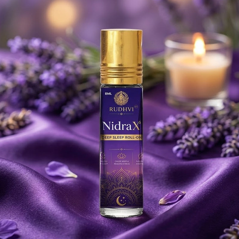 Rudhvi NidraX Deep Sleep Roll-On (8ml) | Instant Relax Sleep Oil