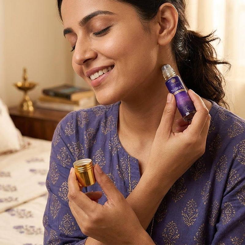 Rudhvi NidraX Deep Sleep Roll-On (8ml) | Instant Relax Sleep Oil