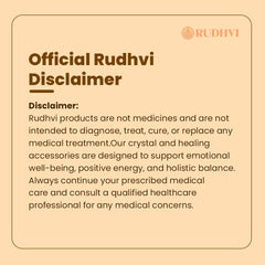 Rudhvi disclaimer on a beige background