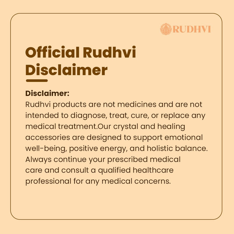 Rudhvi disclaimer on a beige background