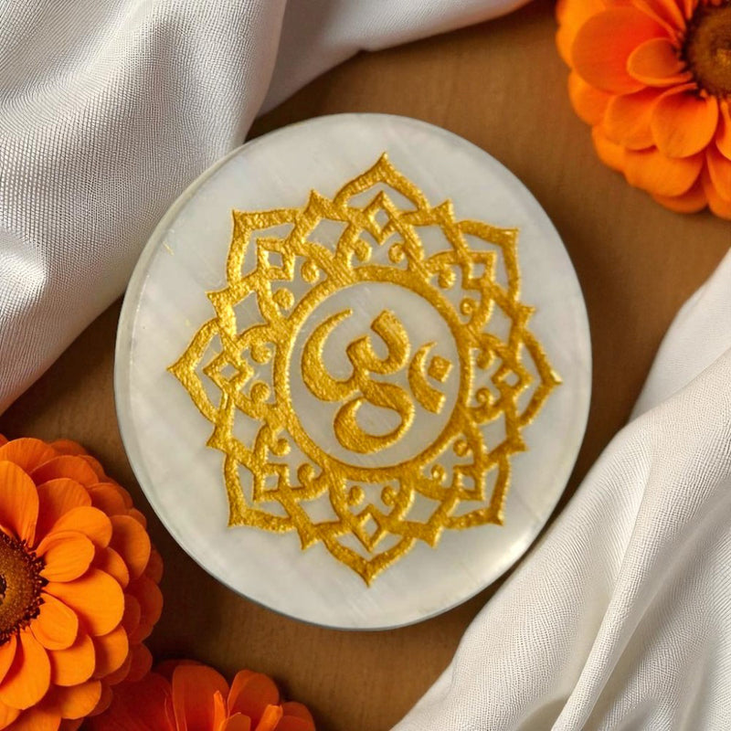 Original Selenite Charging Plate – Natural Crystal  Cleanser | Rudhvi