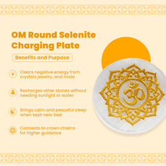 Original Selenite Charging Plate – Natural Crystal  Cleanser | Rudhvi