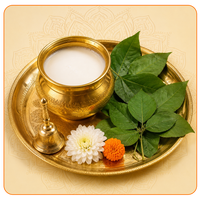 Doodh and Bilv patra arpan