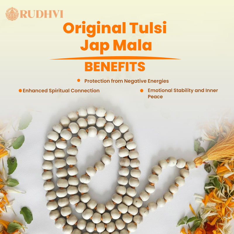 Tulsi Jaap Mala (108 +1 Beads) | Rudhvi