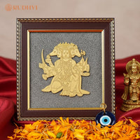 Panchmukhi Hanuman Pyrite Frame with Evil Eye – Dual Protection-Rudhvi