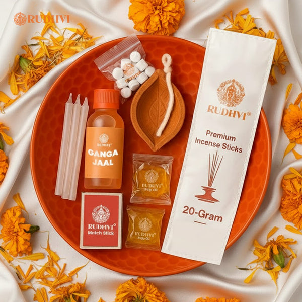 Puja Essentials Kit for Easy with Ganga Jal