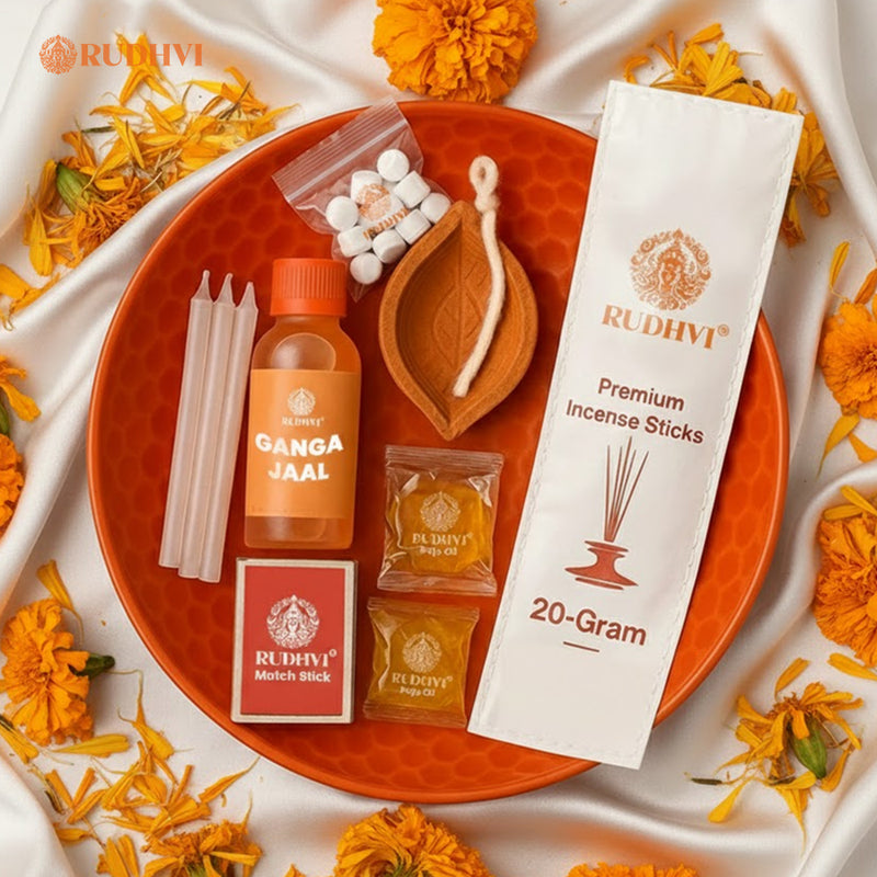 Puja Essentials Kit for Easy with Ganga Jal