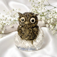 Pyrite Owl crystal for wealth, protection and positive energy