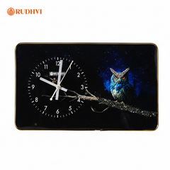 Rudhvi™ Nazar Protection Owl Wall Clock – Wealth & Aura Shield Decor