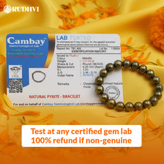 Pyrite Bracelet – Attract Wealth, Success & Positive Energy | Rudhvi