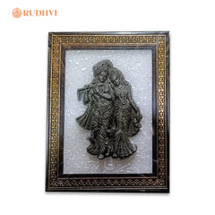 Pyrite Radha Krishna on Selenite Frame | Rudhvi