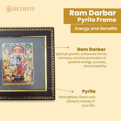 Ram Darbar Pyrite Frame – Family Harmony, Positivity & Prosperity | Rudhvi