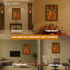 Ram Darbar Pyrite Frame – Family Harmony, Positivity & Prosperity | Rudhvi