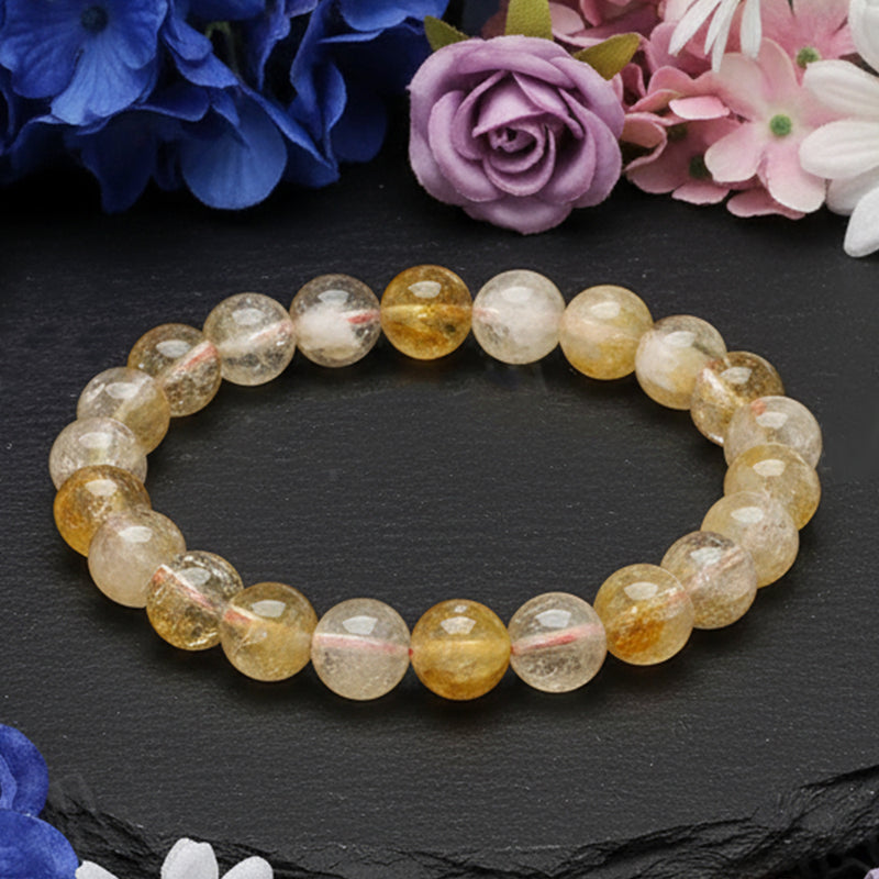 Rudhvi natural citrine mystic bracelet for wealth, success and positive energy-Rudhvi