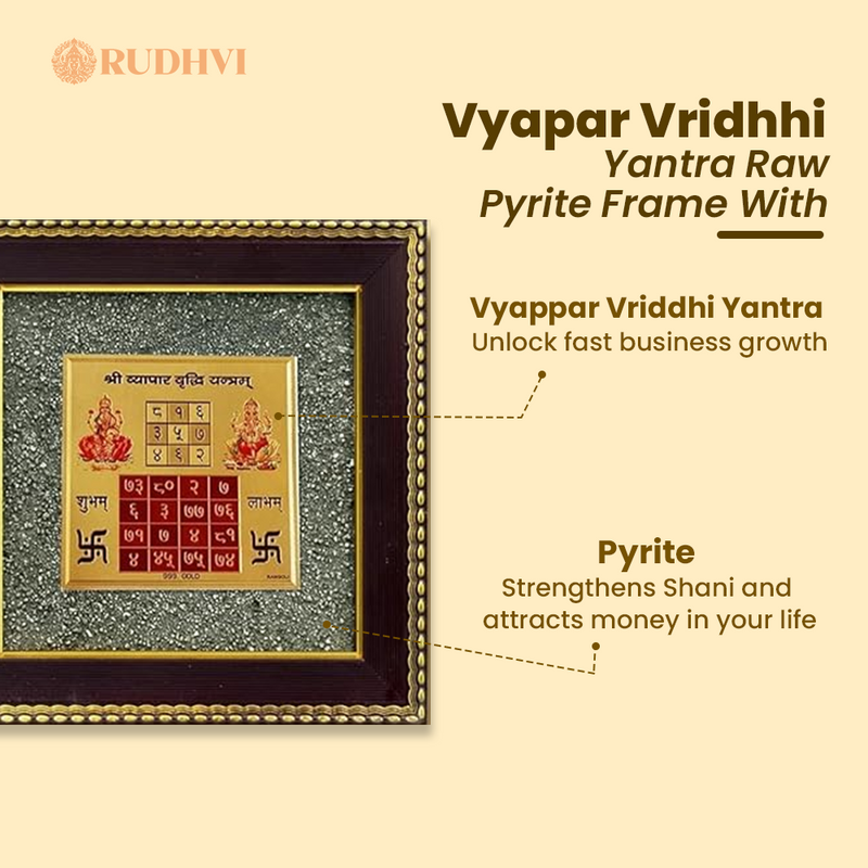Detailed view of Vyapar Vriddhi Yantra for money and prosperity