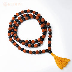 Karungali x Rudraksha Mala-108+1 – Protection & Energy | Rudhvi