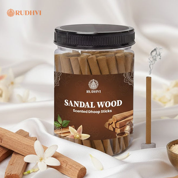 Sandalwood Scented Dhoop Sticks – Pure Fragrance for Puja & Meditation