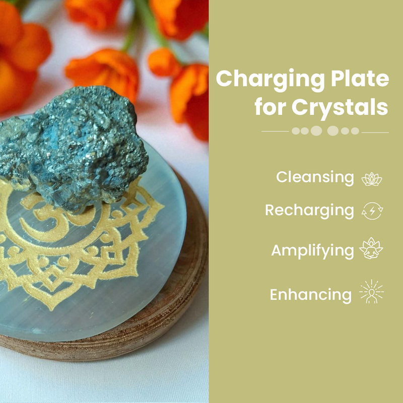 Natural Selenite Plate for Energy Cleansing