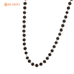 Silver Plated Karungali Mala for Protection, Focus & Meditation | Rudhvi™