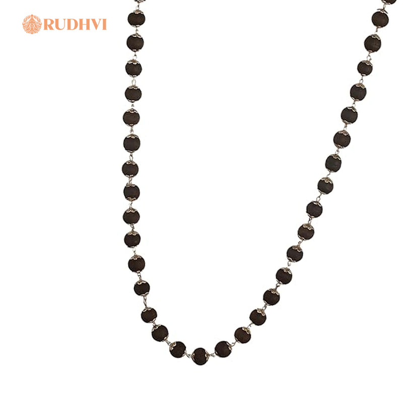Silver Plated Karungali Mala for Protection, Focus & Meditation | Rudhvi™