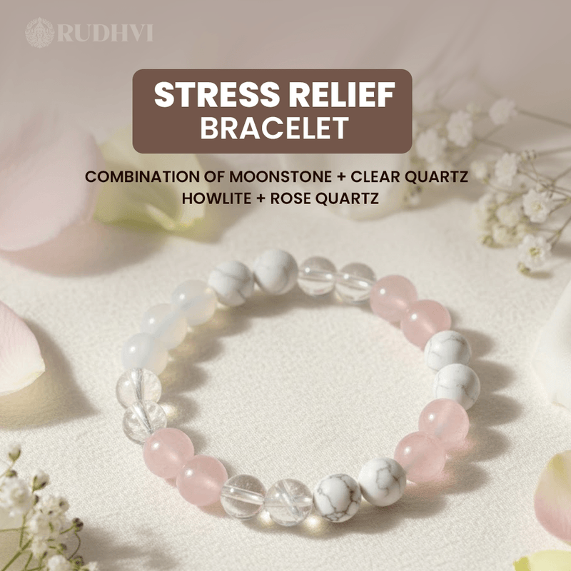 Natural crystal bracelet for anxiety and emotional balance-Rudhvi