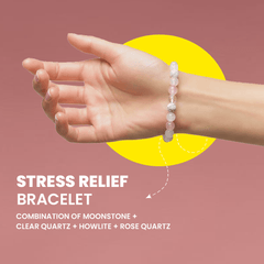 Handmade healing bracelet for stress relief and calm mind-Rudhvi