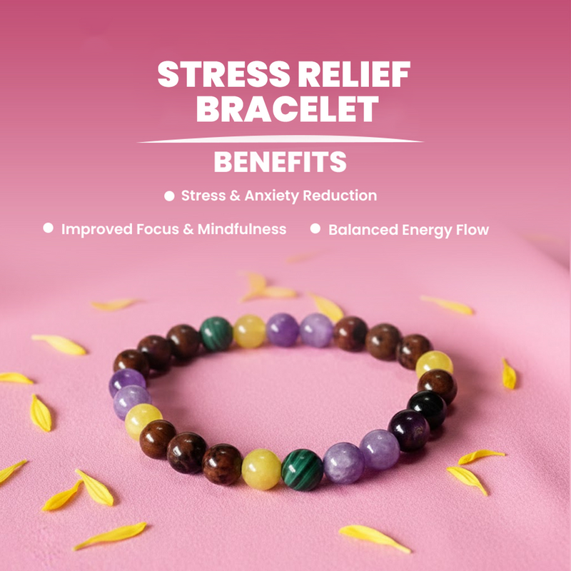 Rudhvi Stress Relief Crystal Bracelet – Emotional Balance & Chakra Harmony