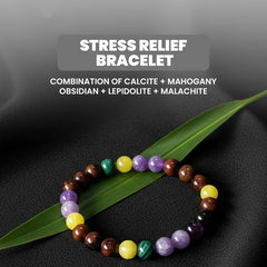 Rudhvi Stress Relief Crystal Bracelet – Emotional Balance & Chakra Harmony