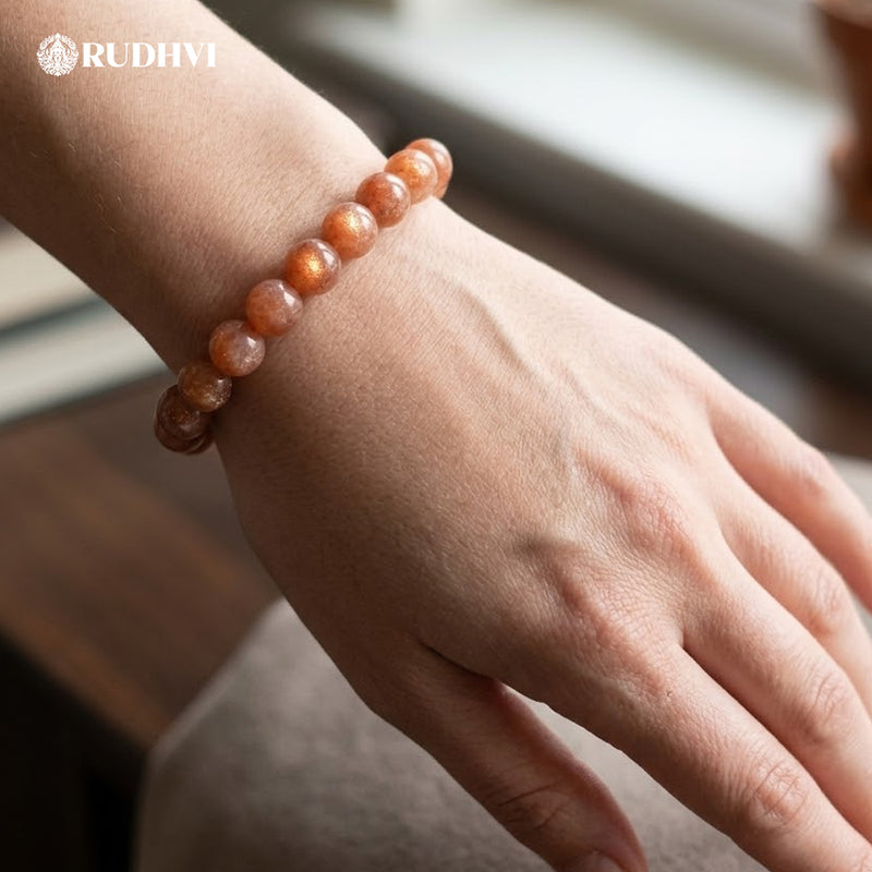 Sunstone Bracelet – Confidence, Success & Positive Energy | Rudhvi