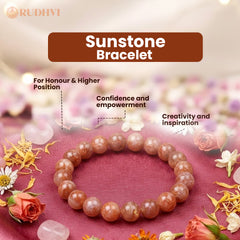 Sunstone Bracelet – Confidence, Success & Positive Energy | Rudhvi