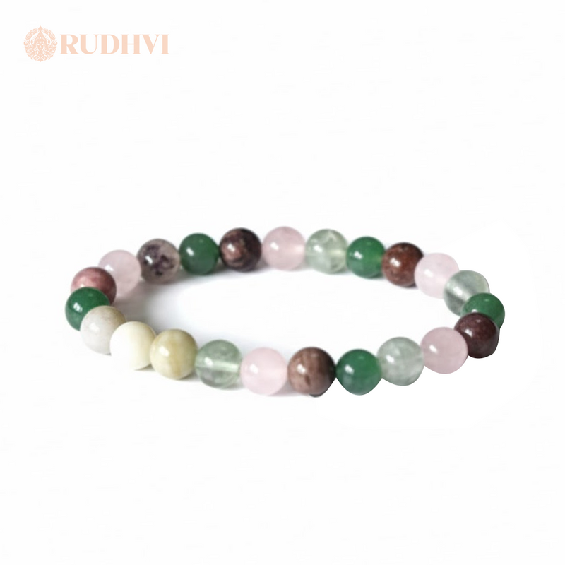 Taurus (Vrishabh Rashi) Zodiac Bracelet -Amazonite, Fluorite l Rudhvi™