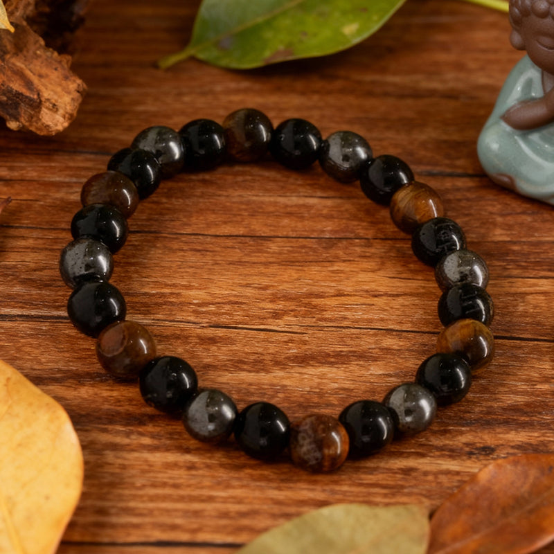 Triple Protection bracelet with powerful energy stones