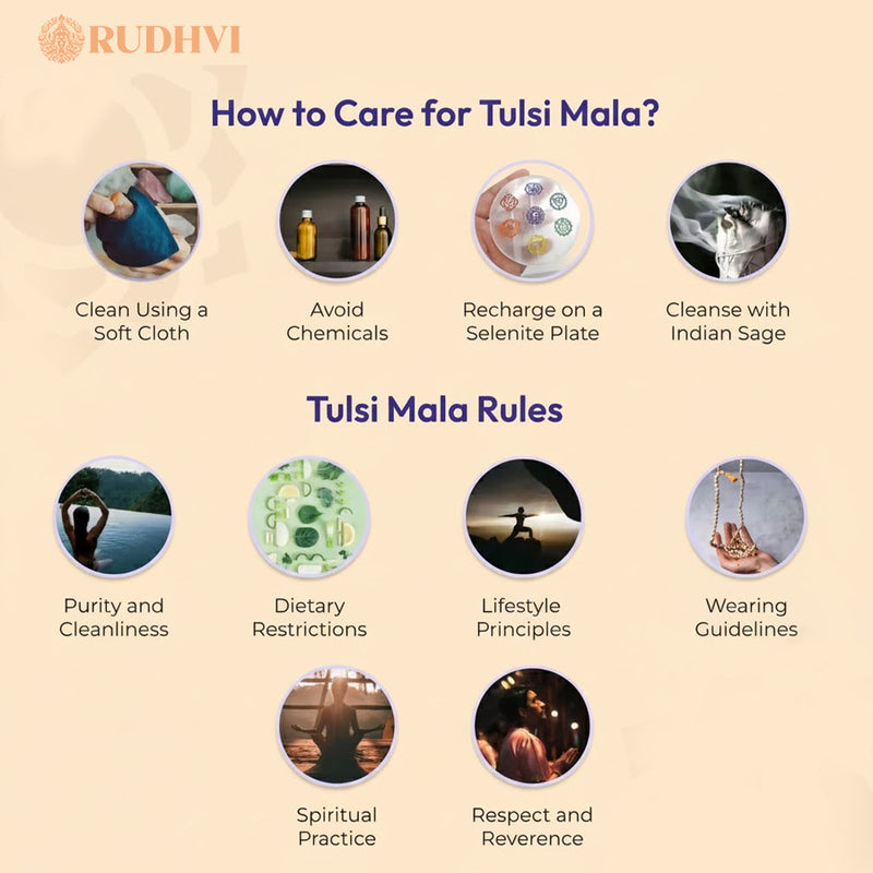 Tulsi Jaap Mala (108 +1 Beads) | Rudhvi