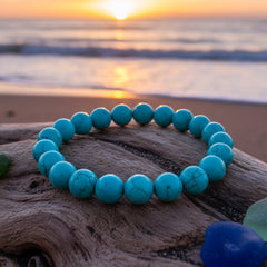 Turquoise (Firoza) Healing Bracelet by Rudhvi – authentic natural turquoise stones	Bracelet