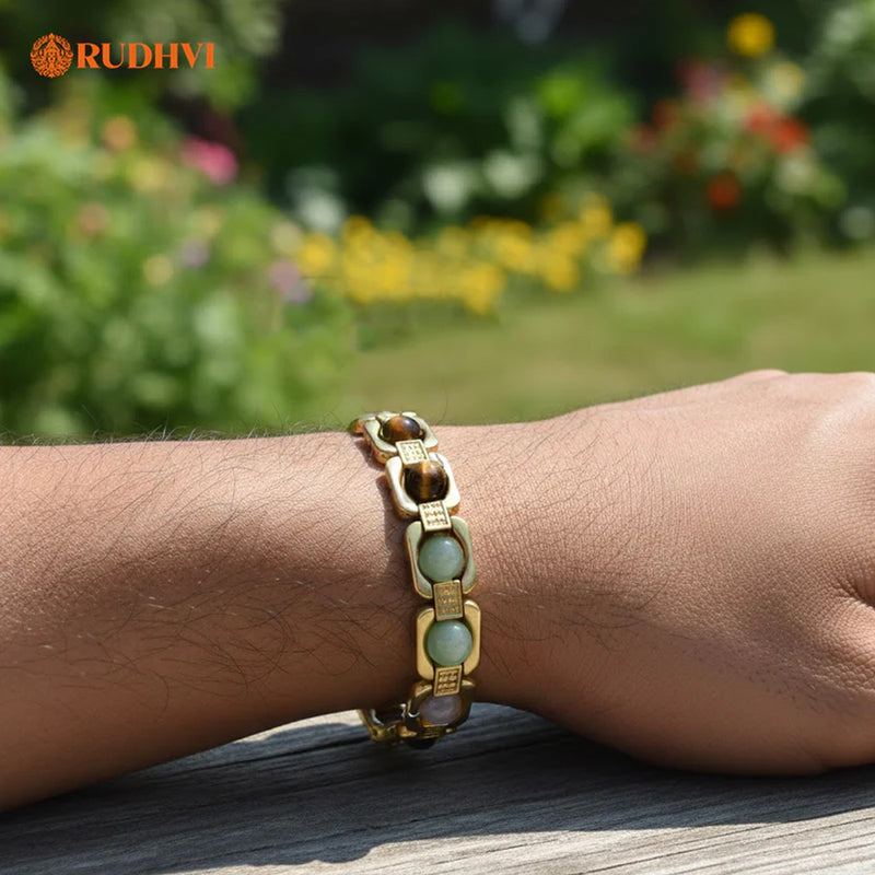 Rakhi Gift for Brother – Dhan Yog Metal Bracelet | Raksha Bandhan Gift