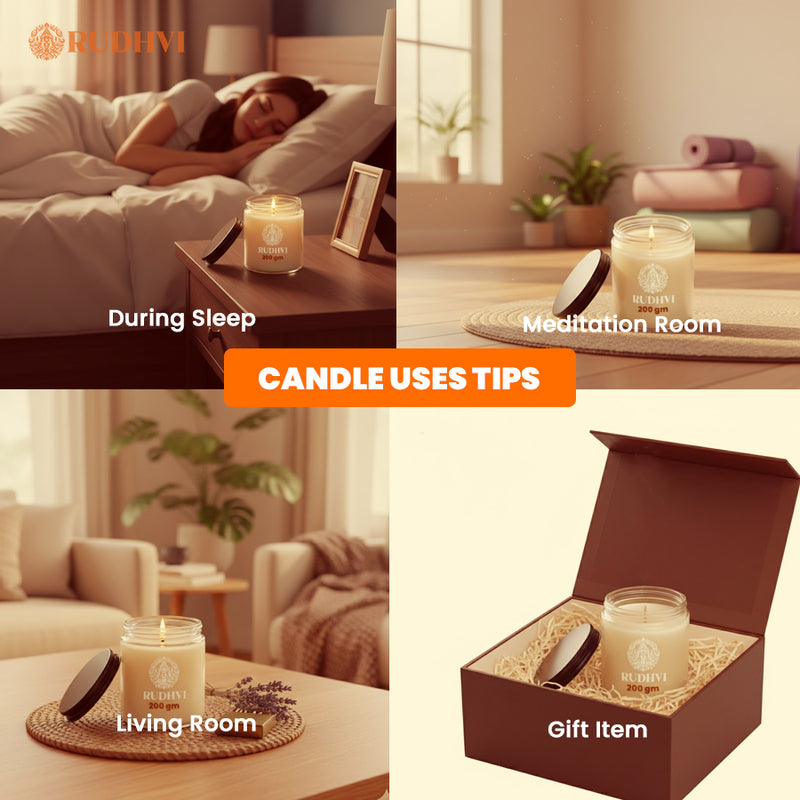 Vanilla Scented Candle – 100% Soy Wax Aromatherapy Candle