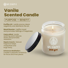 Vanilla Scented Candle – 100% Soy Wax Aromatherapy Candle