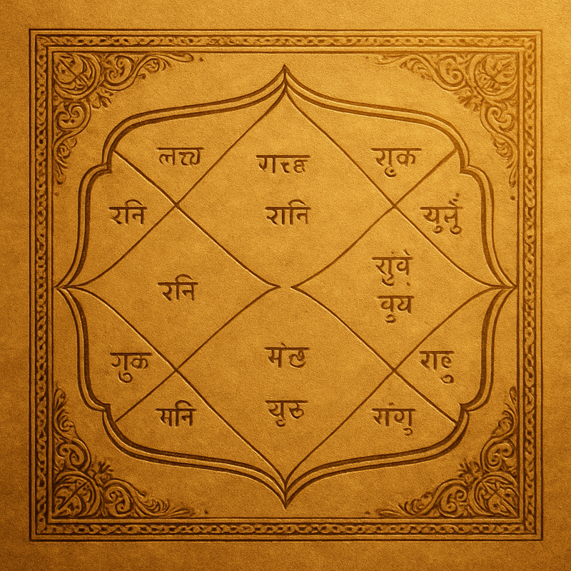 Vedic Birth Chart Lagna Navamsa Kundli – Personalized Astrology -Rudhvi